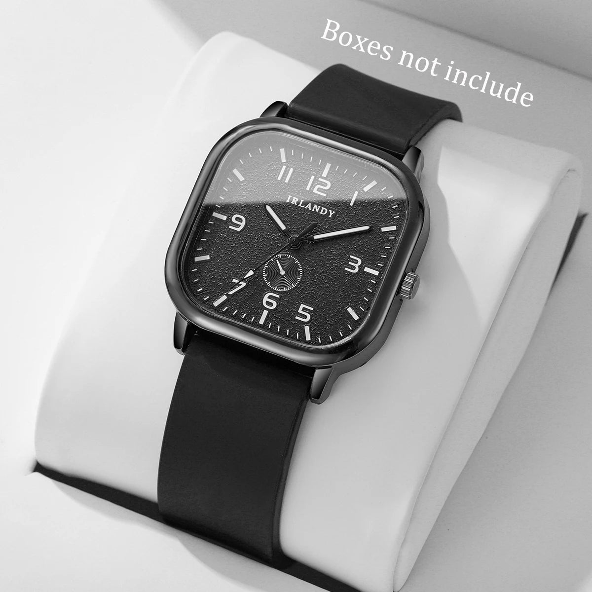 Women's Fashion Square watch, with silicone strap, sporty design