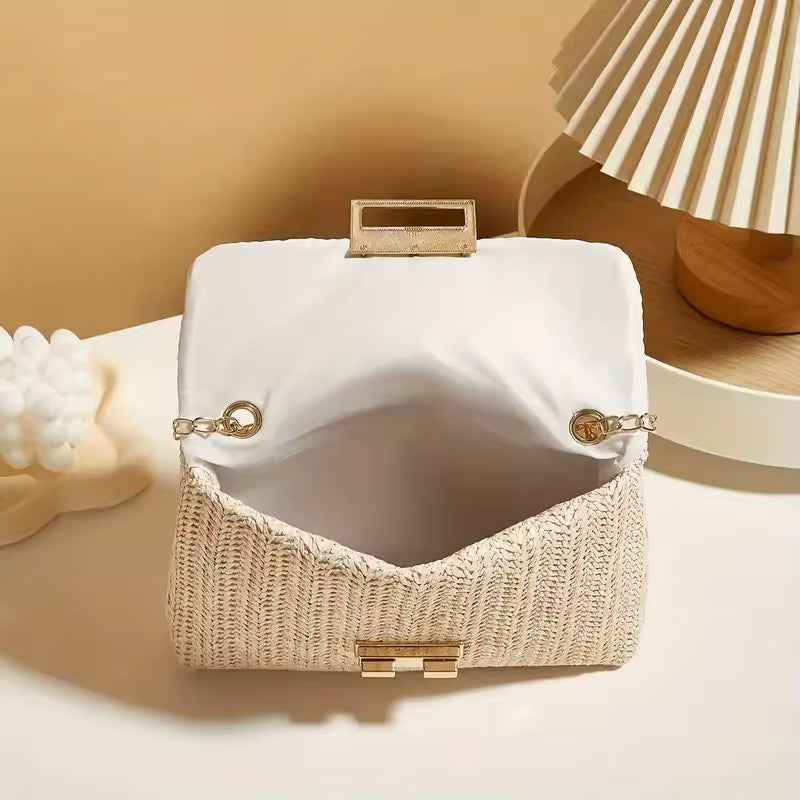 Chic Straw Woven Handbag
