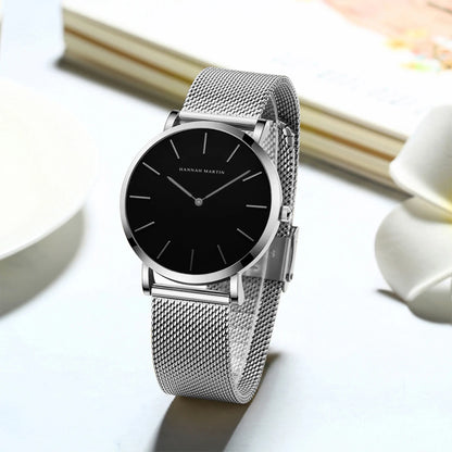 Women's watch with Japanese quartz movement, simple design in gold-tone stainless steel