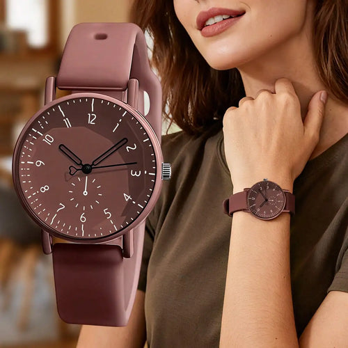 Women Fashion Casual Silicone Quartz Watches for Women