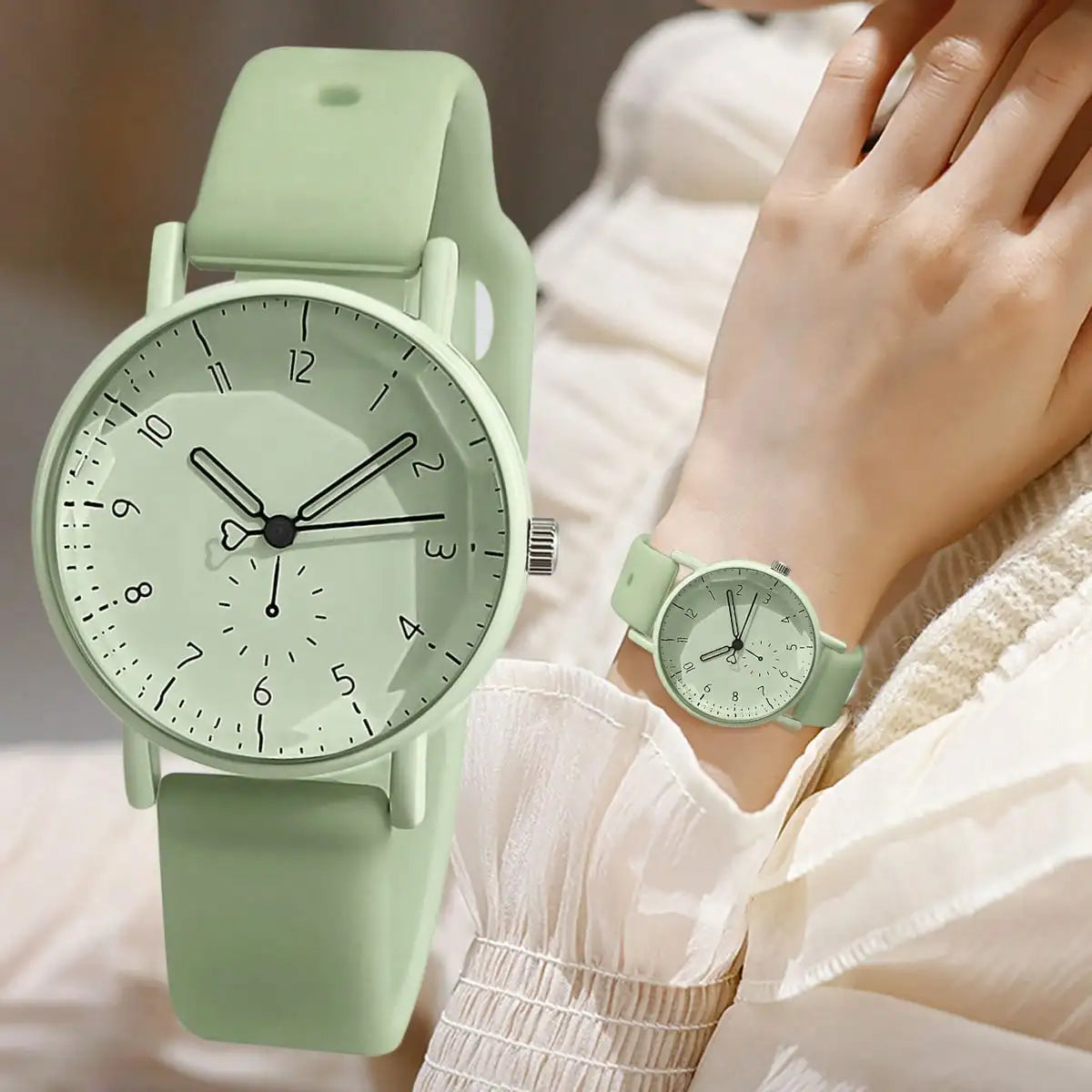 Women Fashion Casual Silicone Quartz Watches for Women