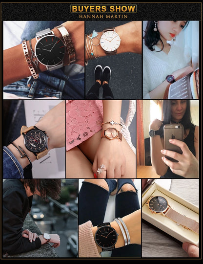 Women's watch with Japanese quartz movement, simple design in gold-tone stainless steel