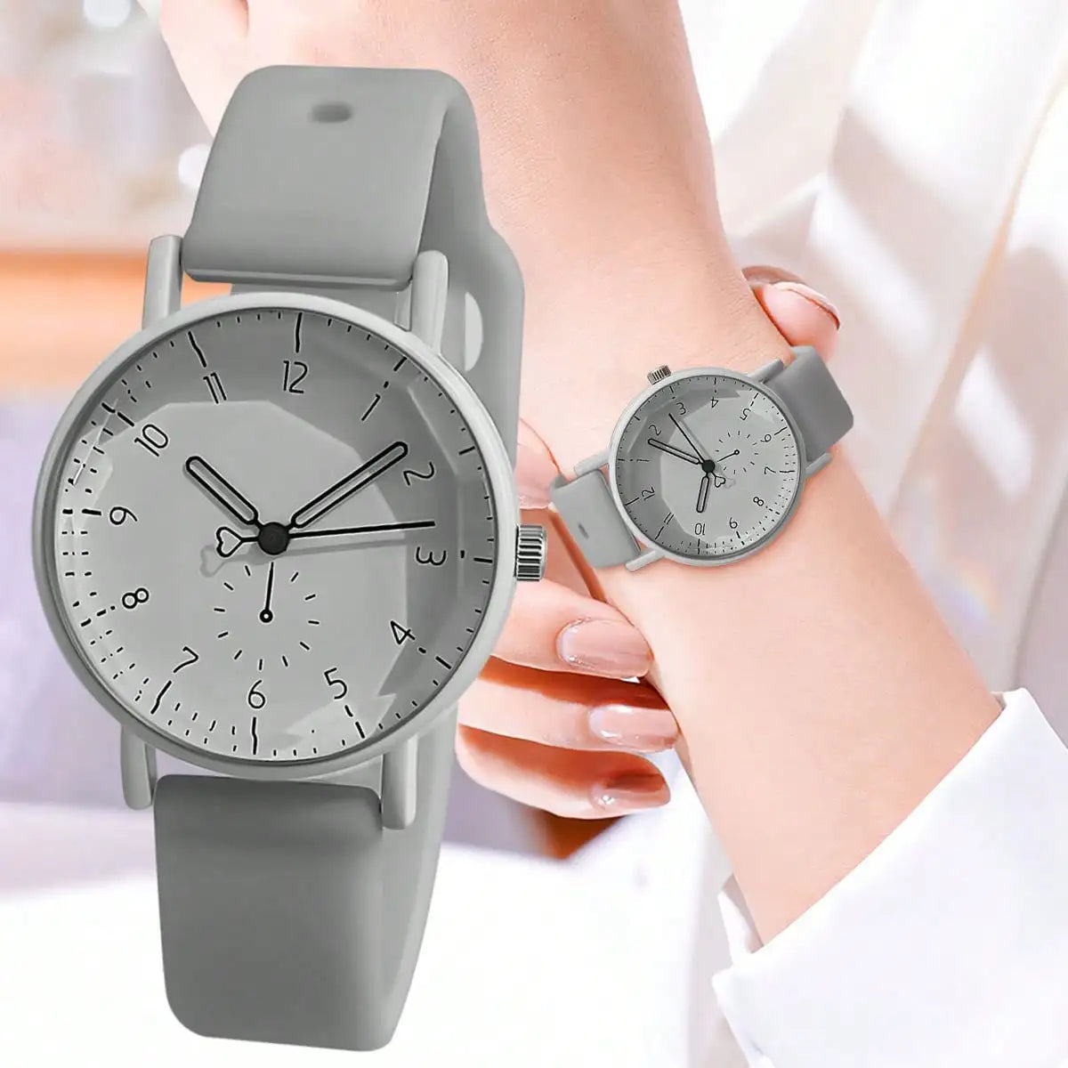 Women Fashion Casual Silicone Quartz Watches for Women