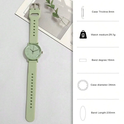 Women Fashion Casual Silicone Quartz Watches for Women