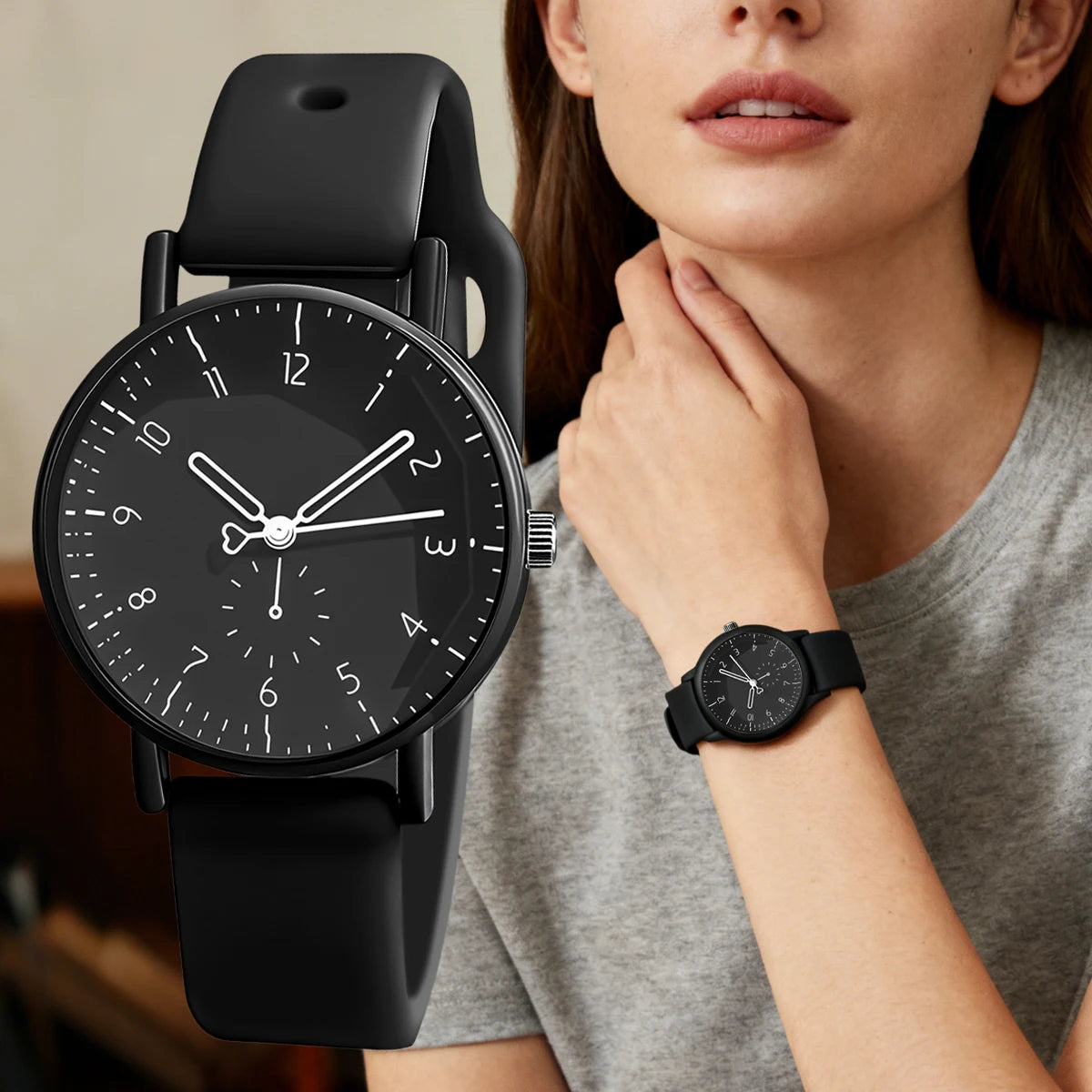 Women Fashion Casual Silicone Quartz Watches for Women
