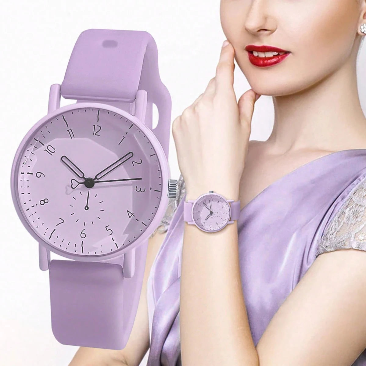 Women Fashion Casual Silicone Quartz Watches for Women