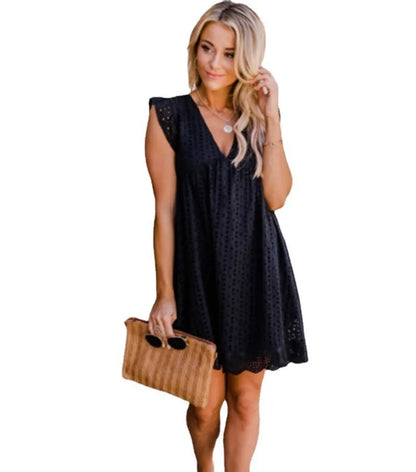 Modern, elegant, and sensual women's summer dress
