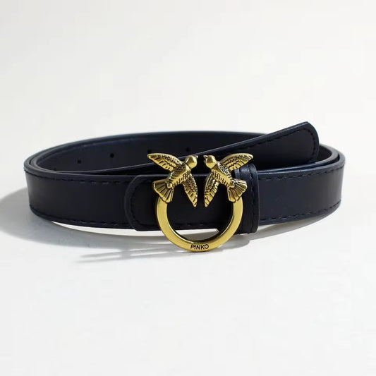 Classic Black Leather Belt